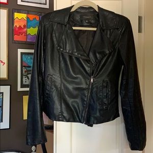 Ann Taylor black leather jacket